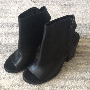 Steve Madden open toe booties